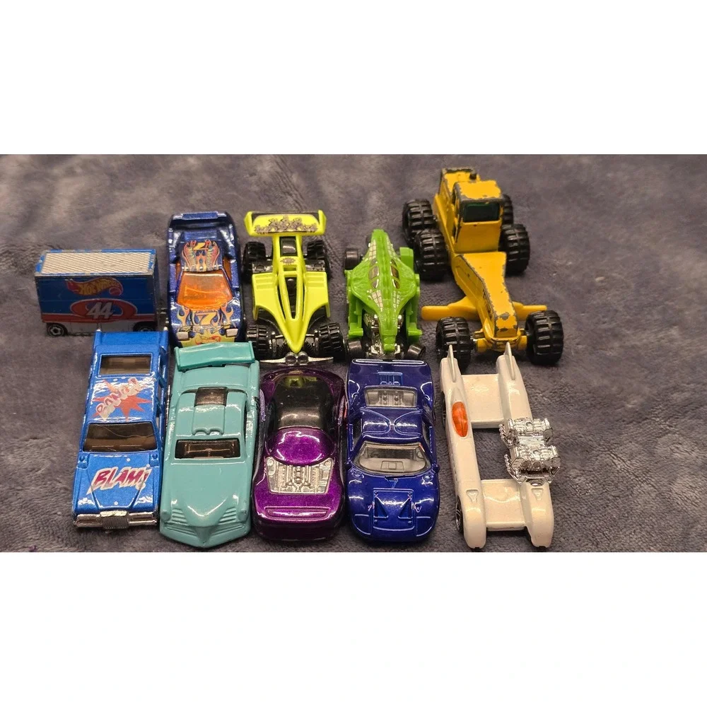 Hot Wheels Mattel Diecast Lot 1990's Ford GT-40 Buick Wildcat Grader 10pc Set